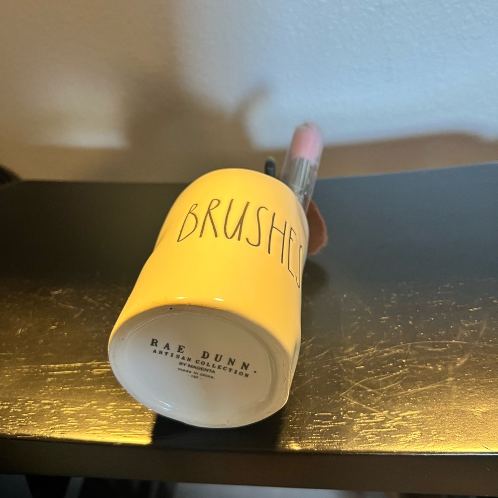 Rae Dunn White Brush Holder - Picture 2 of 2